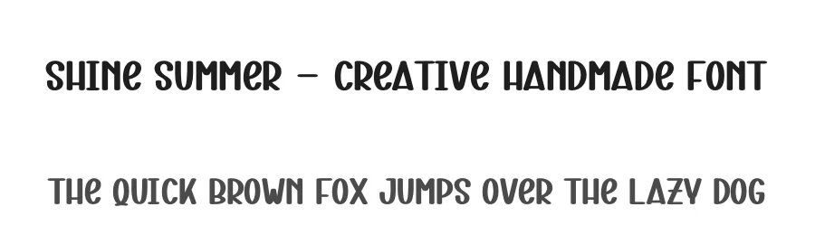 Shine Summer – Creative Handmade Font by andikastudio — Display Font