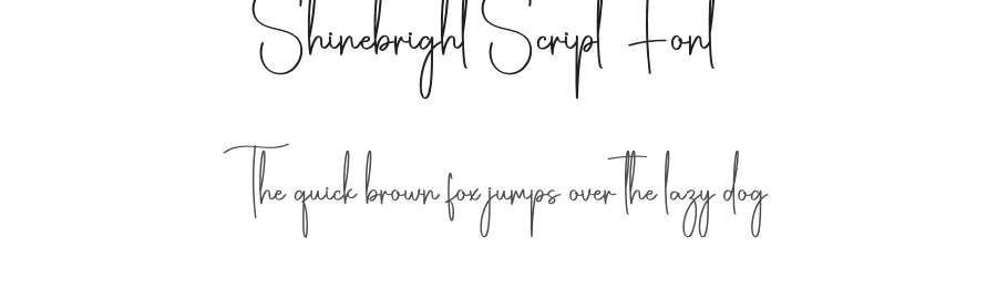 Shinebright Script Font by creativeletter — Script Handwritten Font