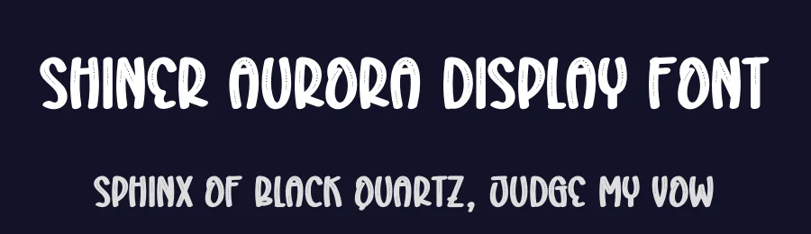 Shiner Aurora Display Font by creativeletter — Display Font — thumbnail 2