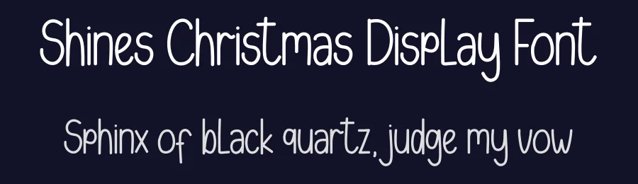 Shines Christmas Display Font by andikastudio — Display Font — thumbnail 2