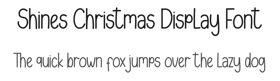 Shines Christmas Display Font by andikastudio — Display Font