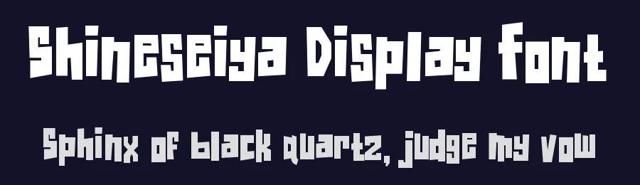 Shineseiya Display Font by graffitype — Display Font — thumbnail 2
