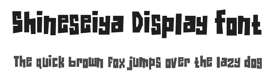 Shineseiya Display Font by graffitype — Display Font