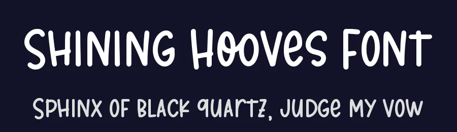 Shining Hooves Font by qwrtype — Display Font — thumbnail 2