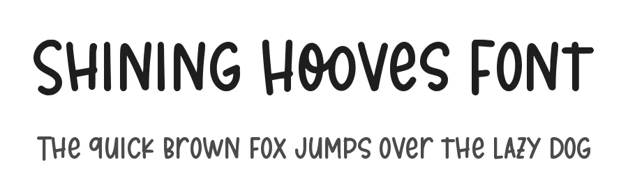 Shining Hooves Font by qwrtype — Display Font