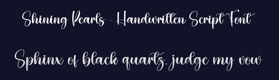 Shining Pearls – Handwritten Script Font by andikastudio — Script Handwritten Font — thumbnail 2