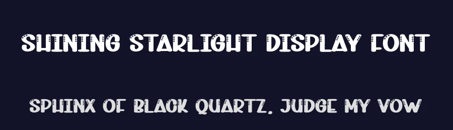 Shining Starlight Display Font by andikastudio — Display Font — thumbnail 2
