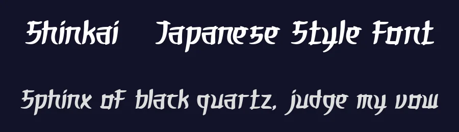 Shinkai – Japanese Style Font by FlawlessAndCo — Display Font — thumbnail 2
