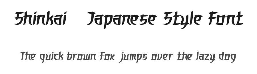 Shinkai – Japanese Style Font by FlawlessAndCo — Display Font