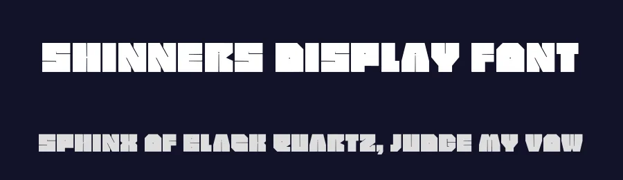 Shinners Display Font by Pavel Bruev — Sans Serif Font — thumbnail 2