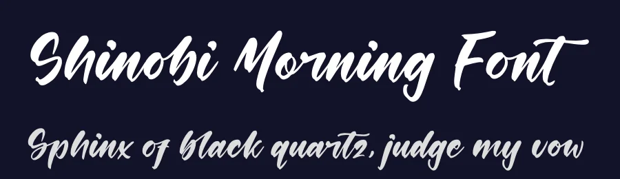 Shinobi Morning Font by stylishtype.co — Script Handwritten Font — thumbnail 2