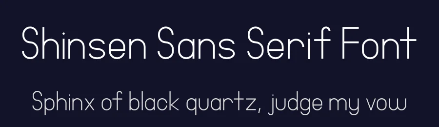 Shinsen Sans Serif Font by Retr0 — Sans Serif Font — thumbnail 2
