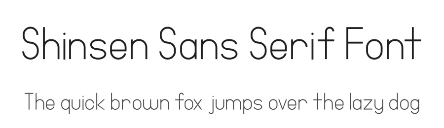 Shinsen Sans Serif Font by Retr0 — Sans Serif Font