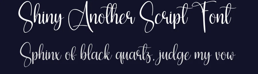 Shiny Another Script Font by creativeletter — Script Handwritten Font — thumbnail 2