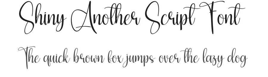 Shiny Another Script Font by creativeletter — Script Handwritten Font