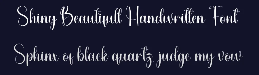 Shiny Beautifull Handwritten Font by andikastudio — Script Handwritten Font — thumbnail 2