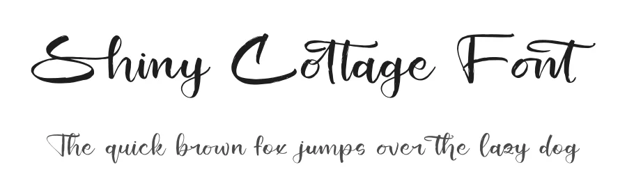 Shiny Cottage Font by stylishtype.co — Script Handwritten Font