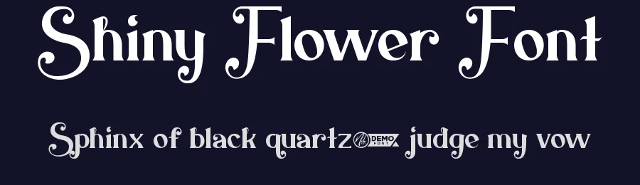 Shiny Flower Font by nihstudio — Decorative Font — thumbnail 2