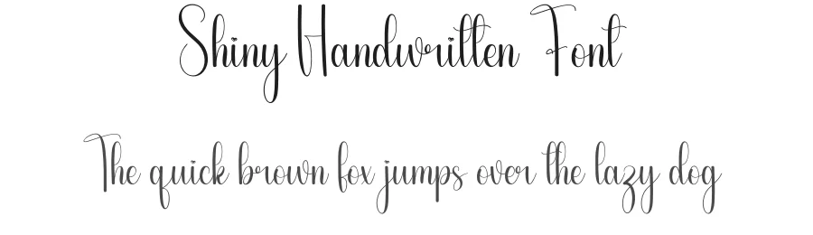 Shiny Handwritten Font by andikastudio — Script Handwritten Font