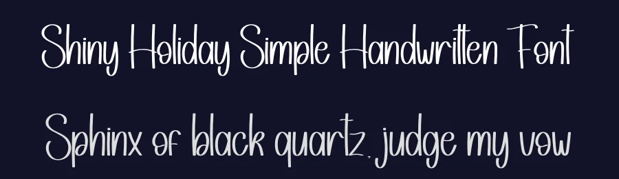 Shiny Holiday Simple Handwritten Font by andikastudio — Display Font — thumbnail 2
