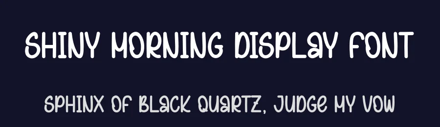 Shiny Morning Display Font by creativeletter — Display Font — thumbnail 2