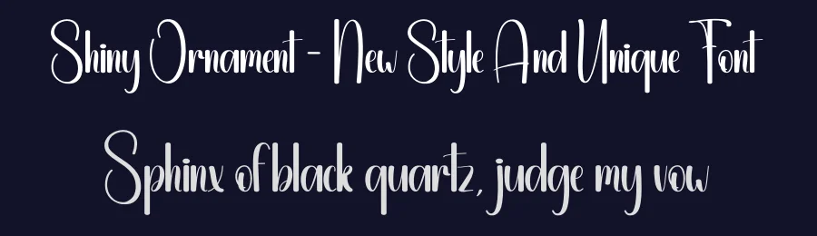 Shiny Ornament – New Style And Unique Font by andikastudio — Display Font — thumbnail 2