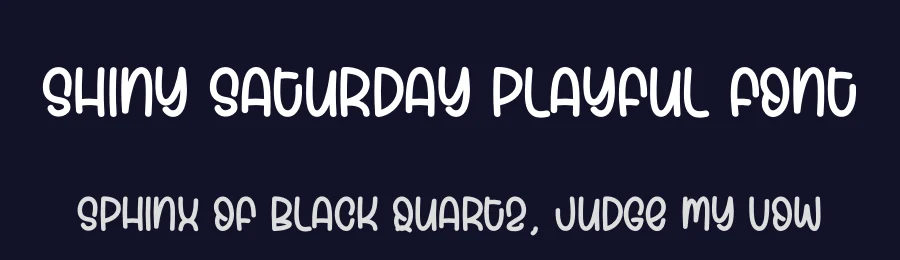 Shiny Saturday Playful Font by creativeletter — Script Handwritten Font — thumbnail 2