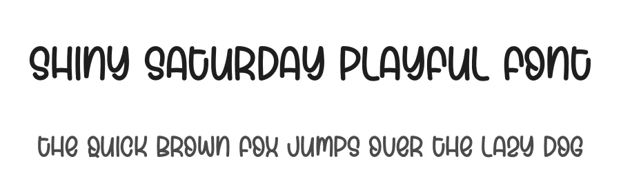 Shiny Saturday Playful Font by creativeletter — Script Handwritten Font