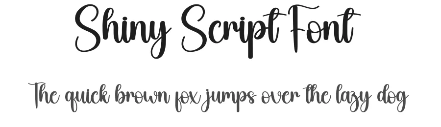 Shiny Script Font by andikastudio — Script Handwritten Font