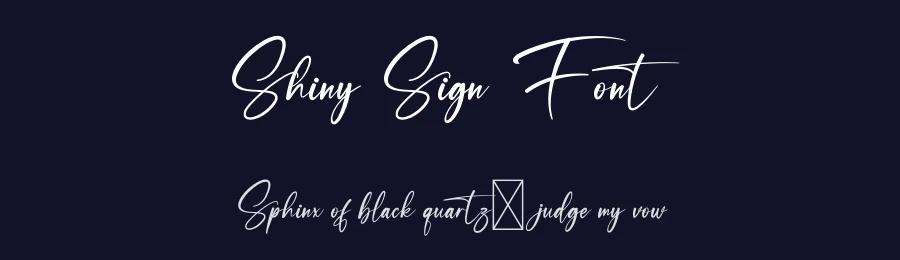 Shiny Sign Font by Dipati Creator — Script Handwritten Font — thumbnail 2