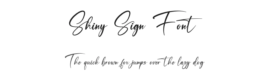 Shiny Sign Font by Dipati Creator — Script Handwritten Font