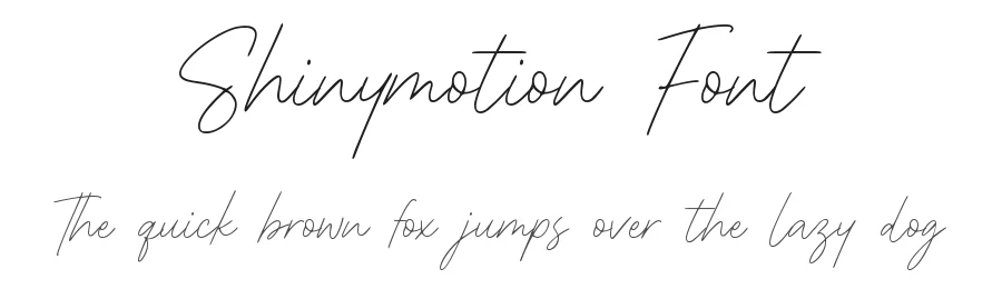 Shinymotion Font by Allouse.Studio — Script Handwritten Font