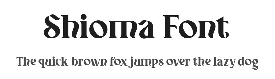 Shioma Font by Aluyeah Studio — Serif Font