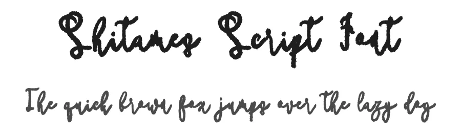 Shitames Script Font by Dhabee — Script Handwritten Font
