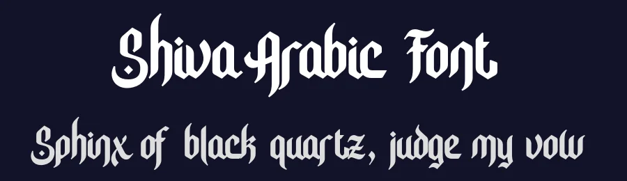 Shiva Arabic Font by almazstudio — Display Font — thumbnail 2