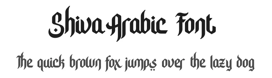 Shiva Arabic Font by almazstudio — Display Font