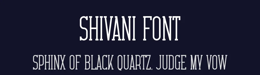 Shivani Font by vpcreativeshop — Slab Serif Font — thumbnail 2