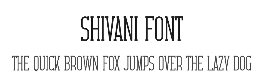 Shivani Font by vpcreativeshop — Slab Serif Font