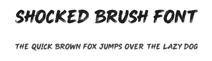 Shocked Brush Font by stefiejustprince — Display Font