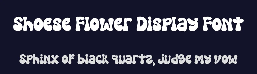 Shoese Flower Display Font by Dhabee — Display Font — thumbnail 2