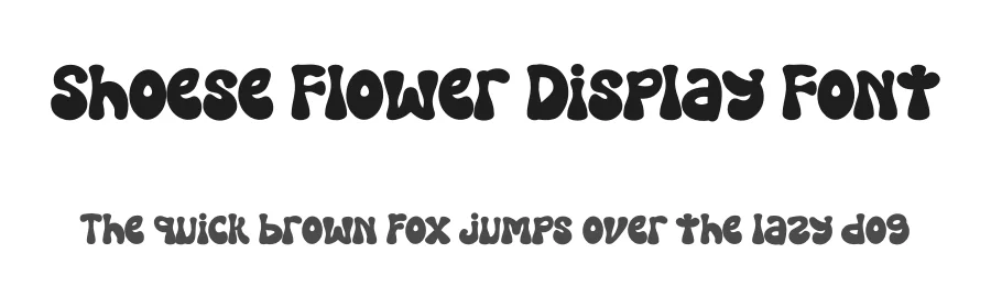 Shoese Flower Display Font by Dhabee — Display Font