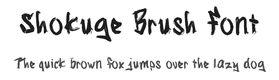 Shokuge Brush Font by Dhabee — Script Handwritten Font