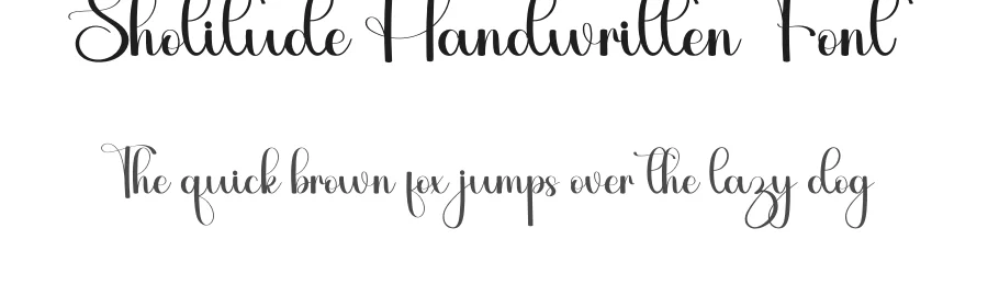 Sholitude Handwritten Font by inermediaSTUDIO — Script Handwritten Font