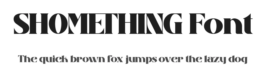 SHOMETHING Font by Storytype — Serif Font