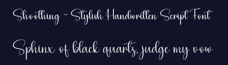 Shoothing – Stylish Handwritten Script Font by andikastudio — Script Handwritten Font — thumbnail 2