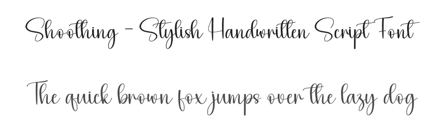 Shoothing – Stylish Handwritten Script Font by andikastudio — Script Handwritten Font
