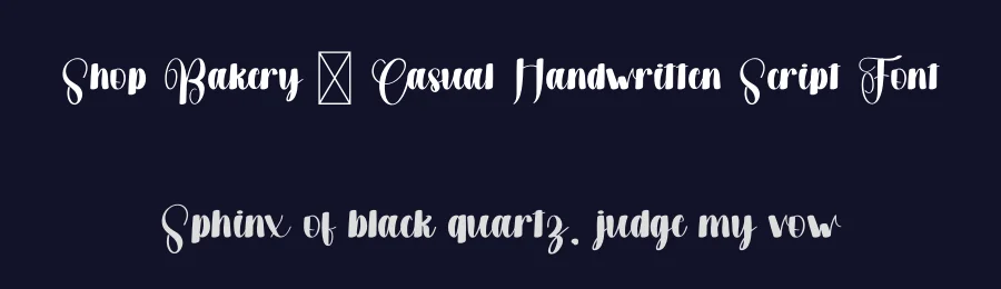 Shop Bakery – Casual Handwritten Script Font by freshtypeink — Script Handwritten Font — thumbnail 2