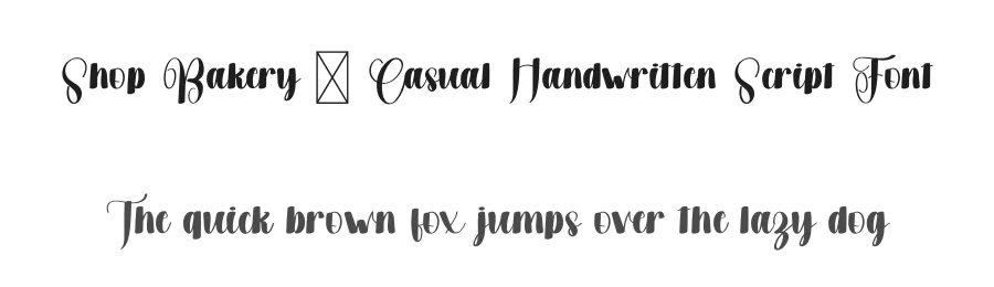 Shop Bakery – Casual Handwritten Script Font by freshtypeink — Script Handwritten Font
