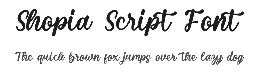 Shopia Script Font by wibisono2001 — Script Handwritten Font