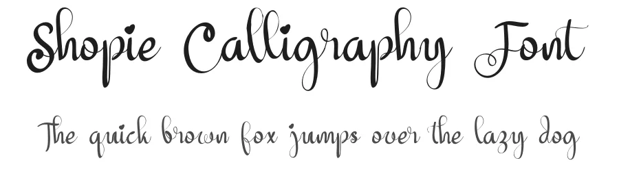 Shopie Calligraphy Font by Nuryanto Dwi — Script Handwritten Font